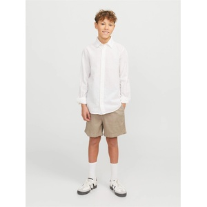 Jack and Jones Анцуг Jack and Jones Kids' Linen Woven Tracksuit Shorts - Crockery