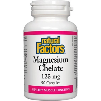 Natural Factors Magnesium Chelate, 125 mg, 90 капсули, Natural Factors (1651 NF)