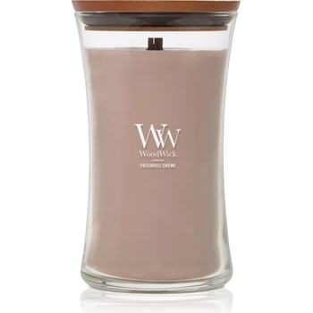 WoodWick Patchouli Créme ароматна свещ с дървен фитил 609.5 гр