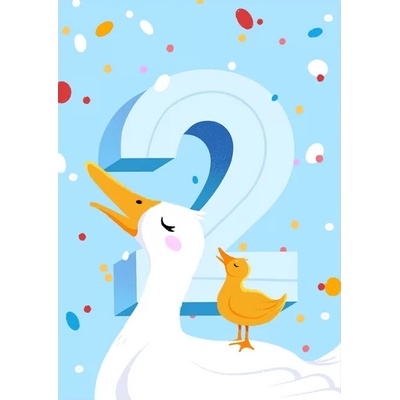 GloryArt Картичка за рожден ден GloryArt - Патета (CGGC090)