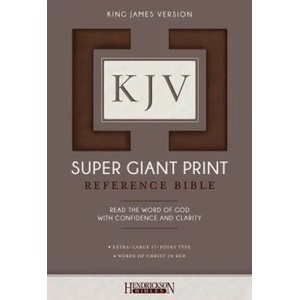 KJV Super Giant Print Bible | Hendrickson Bibles (ISBN: 9781619709713)
