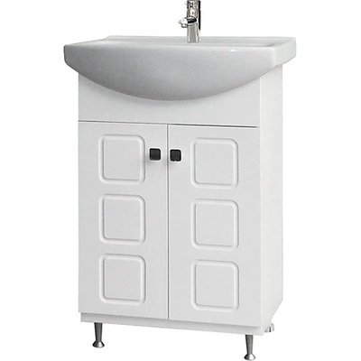 MAKENA МЕБЕЛ ЗА БАНЯ С УМИВАЛНИК И ПЛАВНО ЗАТВАРЯНЕ ОМЕГА 60х42х85 (347230)