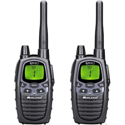 Midland Радиостанция Midland G7 PRO PMR, черна, 2 бр (250338)