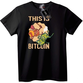 NOONEBRAND Тениска Това е Bitcoin - S, White