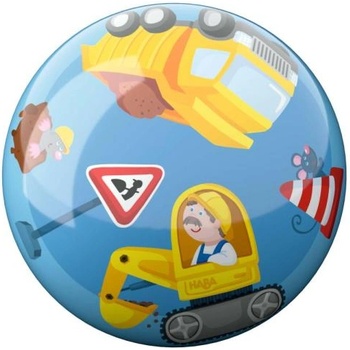 HABA Детска топка за игра Строителни машини диаметър 14 см