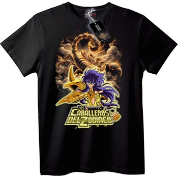 NOONEBRAND Тениска Saint Seiya Scorpio - L, Black