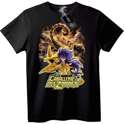 NOONEBRAND Тениска Saint Seiya Scorpio - L, Black