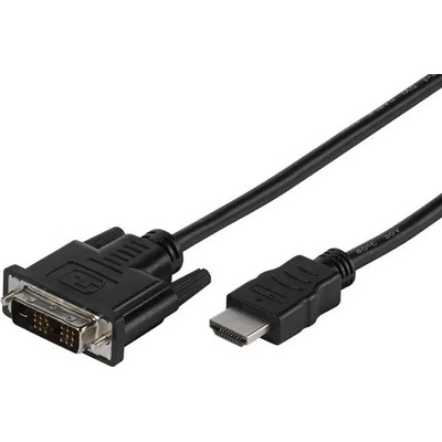 Vivanco Кабел Vivanco - 45422, HDMI/DVI-D, 2m, черен (45422)