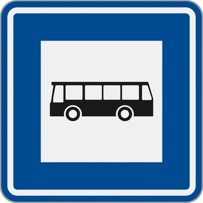 Dopravní značka IJ4a Označník zastávky (Autobus)