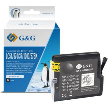 G&G Глава за Brother MFC 235C/260C/DCP 135C/150C/153C/157C - Black - NB-OLC51BK - G&G - Неоригинална, заб: 24.6 ml капацитет (NB-OLC51BK)