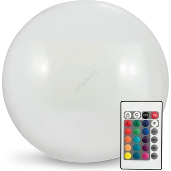 Polux Led rgbw Соларна лампа ball led/1, 2v Ø 30 см ip65 + дистанционно управление (sa1881)