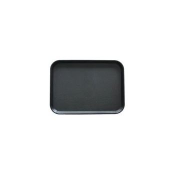 Image 1 of Horecano - Пластмасова табла за сервиране с неплъзгащо покритие черна 30x45, 5x1см. JW-A1218P (019482)