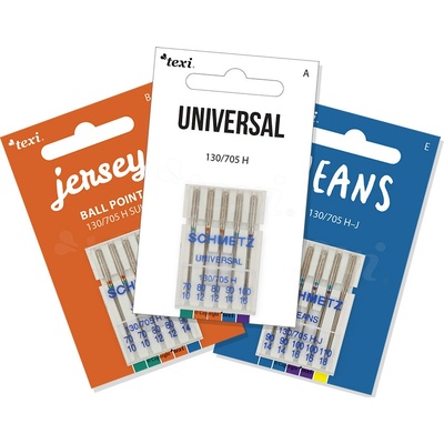 Texi set jehel Schmetz 130/705 H (universal, stretch, jeans)
