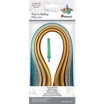 TITANUM Set for quilling strips + needle mix 150pcs