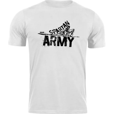 DRAGOWA Тениска с къс ръкав Spartan Army Nabis, бяла, 160 г/м2 (7857)