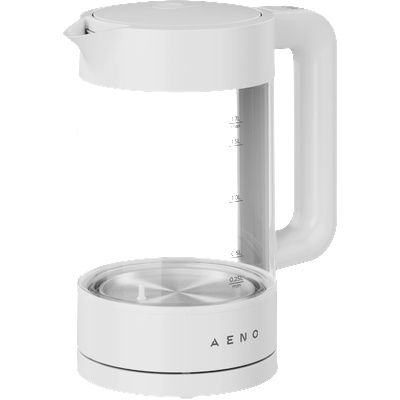 AENO Electric Kettle, white, 220-240V, 1850-2200W, 1.7L, Keep warm 30 min, 40, 60, 80, 90, 100, console in Handle (AEK0005)