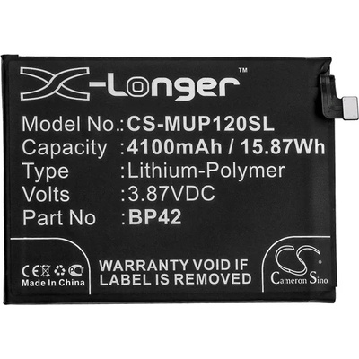 Cameron Sino Xiaomi 11 Lite 5G NE / Mi 11 Lite 5G CAMERON SINO Li-Polymer Battery 3.87V/4100mAh, съвместима с Xiaomi BP42, BLACK CS-MUP120SL (CS-MUP120SL)