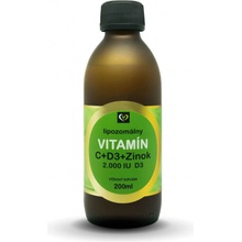 Zdravý svet Lipozomálny Vitamín C + Zinok + D3 200 ml