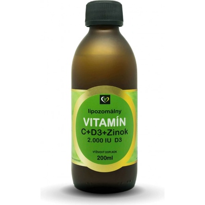 Zdravý svet Lipozomálny Vitamín C + Zinok + D3 200 ml