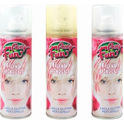 Anděl Přerov lak s glitry na vlasy stříbrná 125 ml