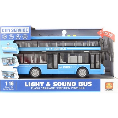 Lamps Autobus dvoupatrový modrý na baterie
