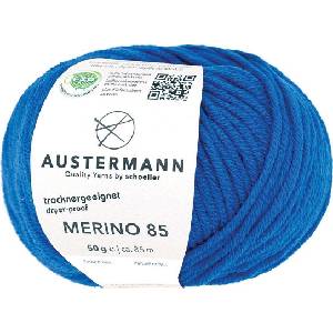 Austermann Merino 85 97614-35 Royal Blue Плетива прежда (97614-35)