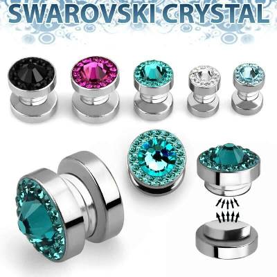InfinityPierce Magnetický piercing s krystalem Swarovski | Chirurgická ocel 316L MPGC