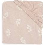 Jollein Бебешки чаршаф с ластик Jollein - Jersey, 60 x 120 cm, Twig Wild Rose (560439) - baby