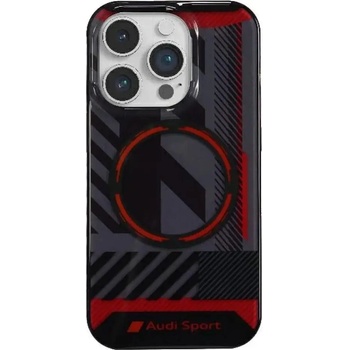 Audi IML Sport MagSafe Case iPhone 14 Pro Max 6.7" черен/черен твърд калъф AU-IMLMIP14PM-RSQ/D2-BK (6955250227483)