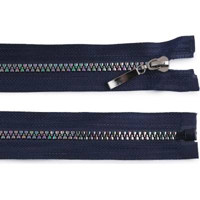 Duhový kostěný zip No 5 délka 50 cm, malé, 330 modrá pařížská