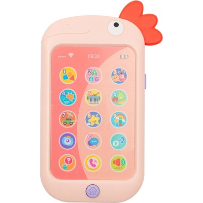 BABY MIX Telefon papoušek Baby Mix Pink