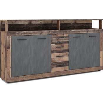 Wipmeb Sp. z o. o Комод runa тъмно кафяв/антрацит (wm0005)