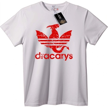 NOONEBRAND Тениска Dracarys Дракон - M, White