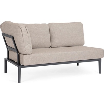 Bizzotto Gerald АНТРАЦИТ ЪГЛОВ ДИВАН 2 МЕСТА С ВЪЗГЛ. jx55 (0663646)