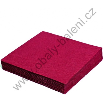 Wimex ubrousky 2V bordové 250ks 24x24cm