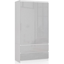 Ak furniture Star 90 cm bílá/stříbrná lesk