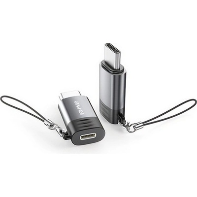 Awei Адаптер A12 за мълния AWEI - Type-C, OTG, светлосив (A12)
