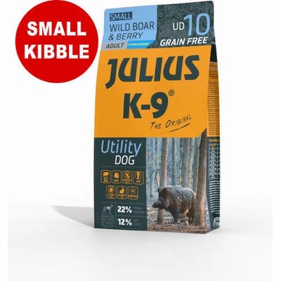 Julius K-9 Utility Dog Hypoallergenic Adult Small kančie mäso a bobule 3 kg