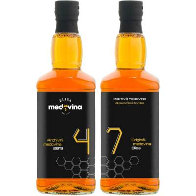 Medovina Elisa dárek k 47. narozeninám 11% 2 x 0,5 l