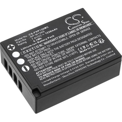 Батерия за Fujifilm Finepix Hs30, X-T30 и други, 1230 mAh, Li-Ion (CS-FNP126MC)