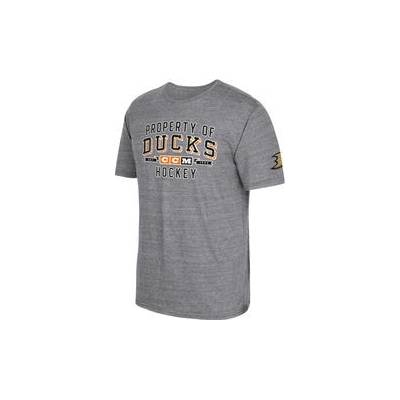 CCM pánské tričko Anaheim Ducks Property Block Tri-Blend