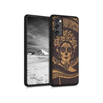 kwmobile Дървен калъф за Samsung Galaxy S20 FE - светлокафяв