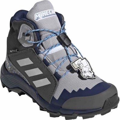 adidas detské topánky Terrex Mid Gtx Minecraft sivá