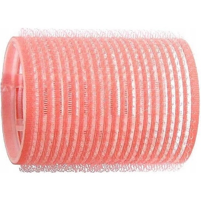Natáčky na vlasy Duko Velcro pr.44 mm, 6 ks - samodržiace, ružové (15/2)