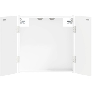 vidaXL Кабинет за дартборд DELFT Бял гланц 52, 5 x 10, 5 x 53, 5 см (897109)