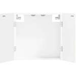 vidaXL Кабинет за дартборд DELFT Бял гланц 52, 5 x 10, 5 x 53, 5 см (897109)