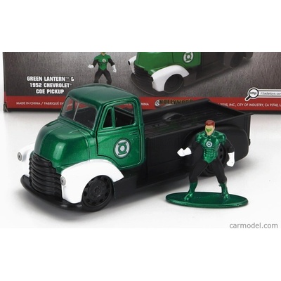 Jada Chevrolet Coe Truck With Green Lantern Figure 1952 Zelená Černá 1:32