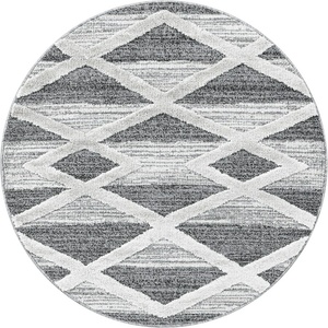 Ayyildiz Сив кръгъл килим ø 120 cm Pisa - Ayyildiz Carpets (PISA1201204709GREY)