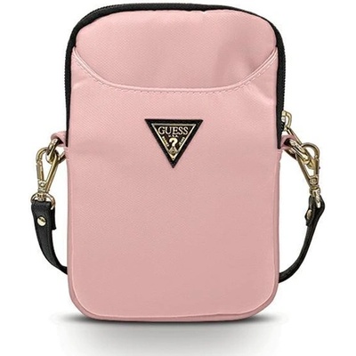 Púzdro Guess Nylon Triangle Logo ružové