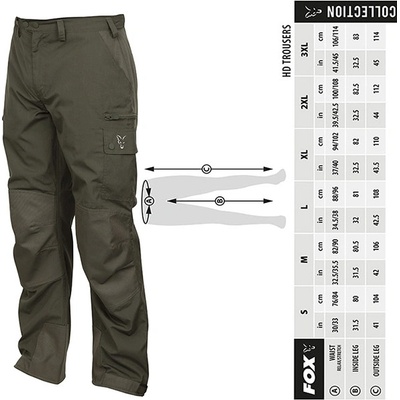 Fox Collection Green & Silver Combat Trousers